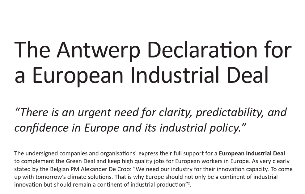 Liquid Gas Europe Joins the Antwerp Declaration