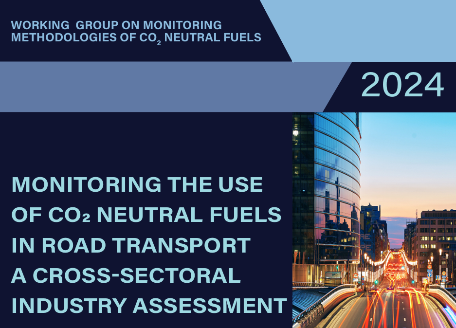 WGMM Releases Report on Monitoring CO2-Neutral Fuels in Transport